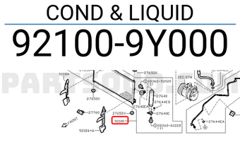 Nissan 921009Y000 COND & LIQUID