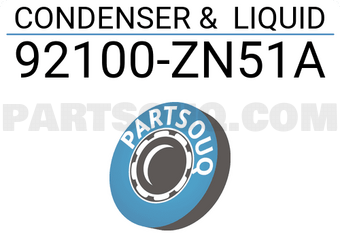 Nissan 92100ZN51A CONDENSER & LIQUID