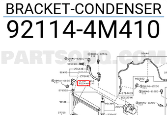Nissan 921144M410 BRACKET-CONDENSER