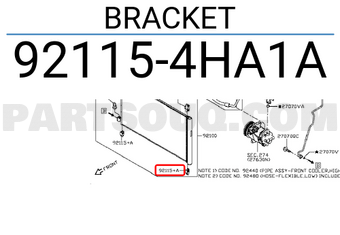 Nissan 921154HA1A BRACKET