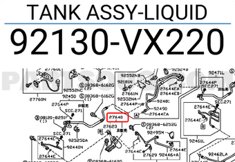 Nissan 92130VX220 TANK ASSY-LIQUID