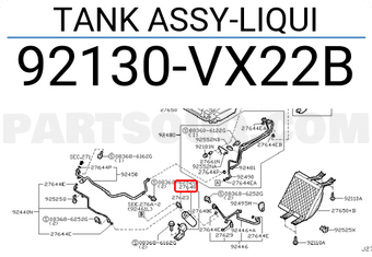 Nissan 92130VX22B TANK ASSY-LIQUI
