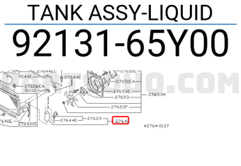 Nissan 9213165Y00 TANK ASSY-LIQUID