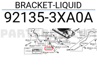 Nissan 921353XA0A BRACKET-LIQUID