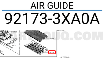 Nissan 921733XA0A AIR GUIDE