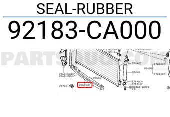 Nissan 92183CA000 SEAL-RUBBER