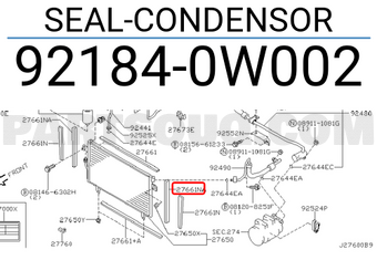 Nissan 921840W002 SEAL-CONDENSOR