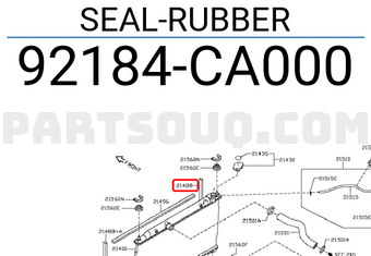 Nissan 92184CA000 SEAL-RUBBER