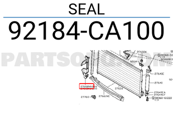 Nissan 92184CA100 SEAL