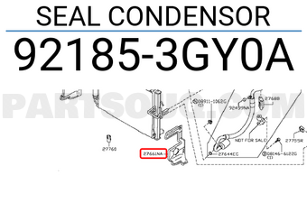 Nissan 921853GY0A SEAL CONDENSOR