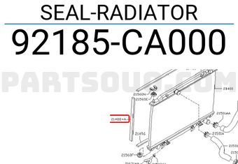 Nissan 92185CA000 SEAL-RADIATOR