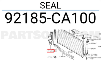 Nissan 92185CA100 SEAL