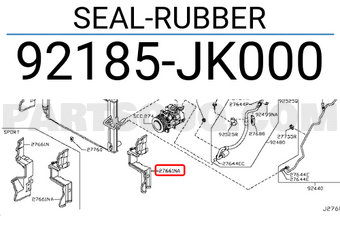 Nissan 92185JK000 SEAL-RUBBER