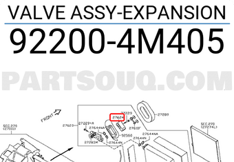 Nissan 922004M405 VALVE ASSY-EXPANSION