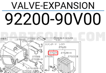 Nissan 9220090V00 VALVE-EXPANSION