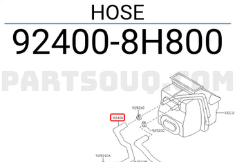 Nissan 924008H800 HOSE