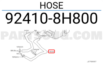 Nissan 924108H800 HOSE