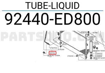 Nissan 92440ED800 TUBE-LIQUID