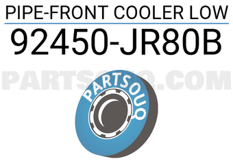 Nissan 92450JR80B PIPE-FRONT COOLER LOW