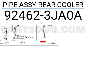 Nissan 924623JA0A PIPE ASSY-REAR COOLER