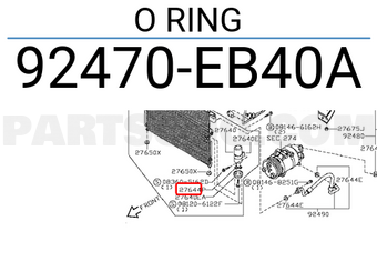 Nissan 92470EB40A O RING