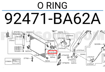 Nissan 92471BA62A O RING