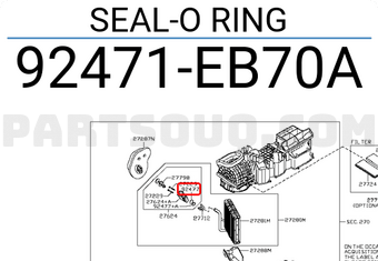 Nissan 92471EB70A SEAL-O RING