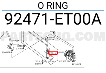 Nissan 92471ET00A O RING