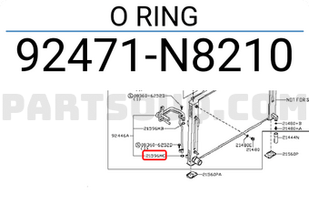 Nissan 92471N8210 O RING
