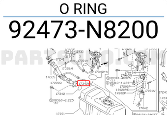 Nissan 92473N8200 O RING