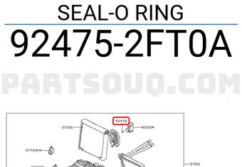 Nissan 924752FT0A SEAL-O RING