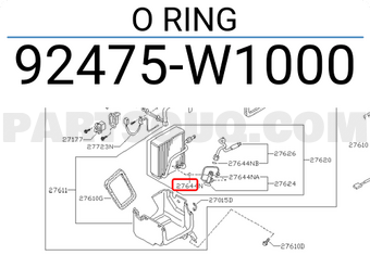 Nissan 92475W1000 O RING