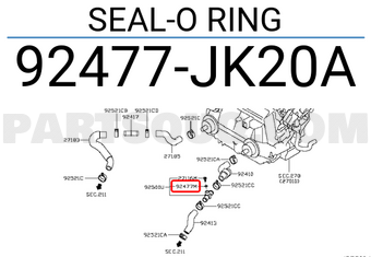 Nissan 92477JK20A SEAL-O RING