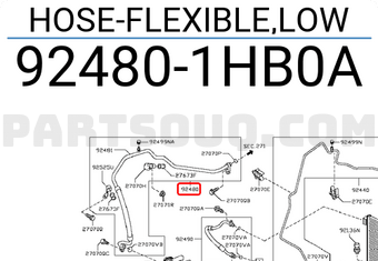 Nissan 924801HB0A HOSE-FLEXIBLE,LOW
