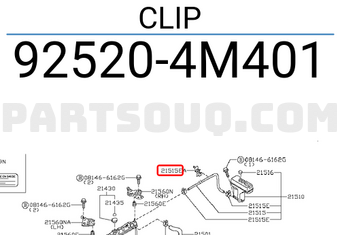 Nissan 925204M401 CLIP