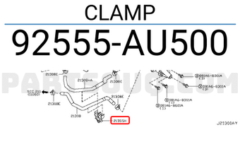 Nissan 92555AU500 CLAMP