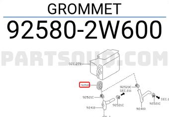 Nissan 925802W600 GROMMET