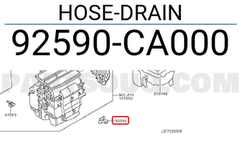 Nissan 92590CA000 HOSE-DRAIN