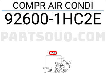 Nissan 926001HC2E COMPR AIR CONDI