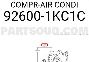 Nissan 926001KC1C COMPR-AIR CONDI