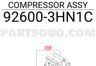 Nissan 926003HN1C COMPRESSOR ASSY