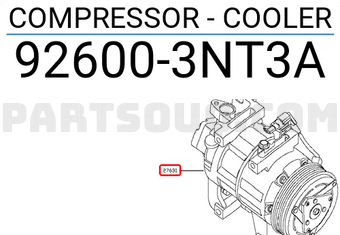 Nissan 926003NT3A COMPRESSOR - COOLER