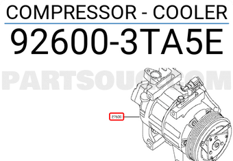 Nissan 926003TA5E COMPRESSOR - COOLER