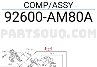 Nissan 92600AM80A COMP/ASSY