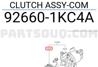 Nissan 926601KC4A CLUTCH ASSY-COM