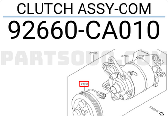 Nissan 92660CA010 CLUTCH ASSY-COM
