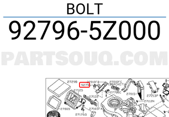 Nissan 927965Z000 BOLT