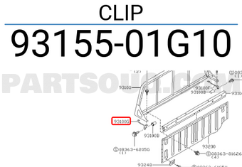 Nissan 9315501G10 CLIP