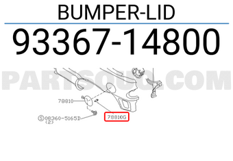 Nissan 9336714800 BUMPER-LID