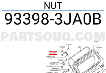Nissan 933983JA0B NUT